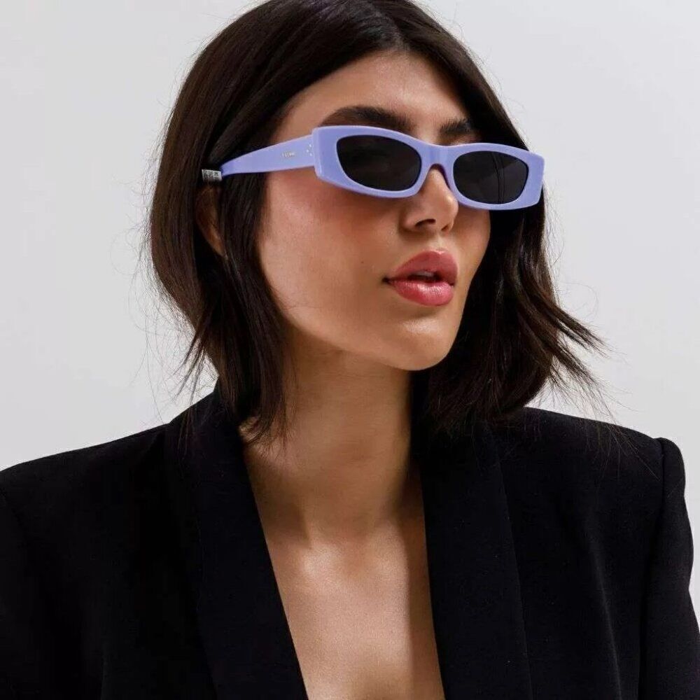 SALE! NEW Celine CL40245U 78A Solid Lilac Beige Smoke Geometric Women Sunglasses
